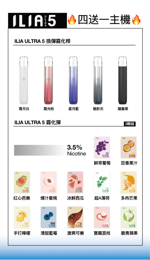 ILIA哩亞五代01 6月活動💥滿4盒送主機❤️ILIA哩亞五代蛋❤️3顆入❤️不通用一代