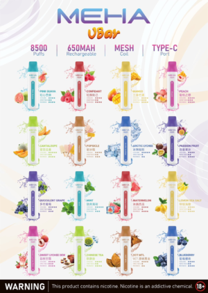 8月新品💥MEHA魅嗨拋棄式8500口 / 可充電(買10隻送一隻)